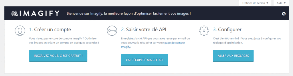 Imagify en 3 étapes